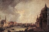 Entrance to the Grand Canal Looking East by Canaletto